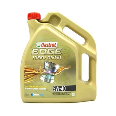 OLEJ CASTROL EDGE TURBO DIESEL 5W40 5L