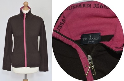 TRUSSARDI JEANS SUPER KARDIGAN WEŁNA 40