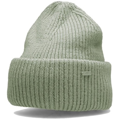 4f czapka damska zimowa na zimę ciepła beanie