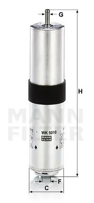 MANN FILTROS WK5010 FILTRO COMBUSTIBLES  