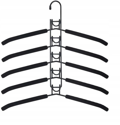 Wieszak składany pionowy na 5szt ubrań