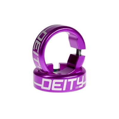 Obejmy Deity Grip Clamps - purpurowe