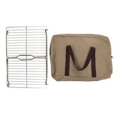 PRZENOŚNY GRILL CAMPINGOWY ZE STALI NIERDZEWNEJ, SKŁADANY