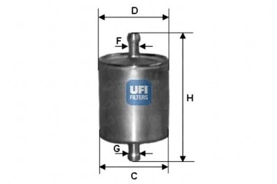 Degvielas filtrs ufi31.760.00 ufi