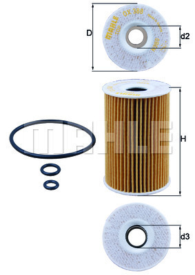 FILTRO ACEITES OX 388D  