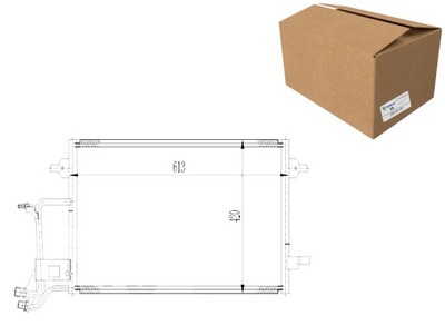 КОНДЕНСАТОР КОНДИЦИОНЕРА AUDI A6 4B 01 97-05 04 ABAKUS