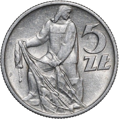 5 zł złotych RYBAK 1960