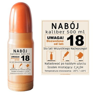 NABÓJ KALIBER 1/2L 18 LAT SCHOWEK NA ALKOHOL BAREK