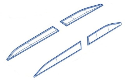 Боковой накладки защитное дверь sandero iii комплект фото №1