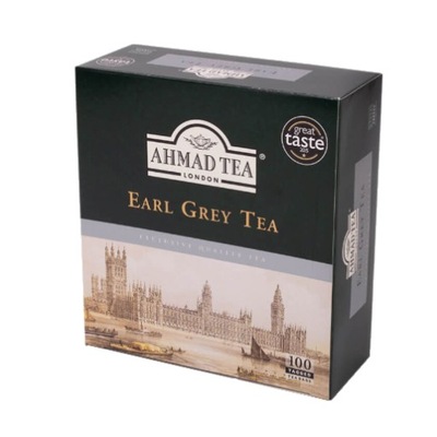 Ahmad Earl Grey czarna herbata 100x2g