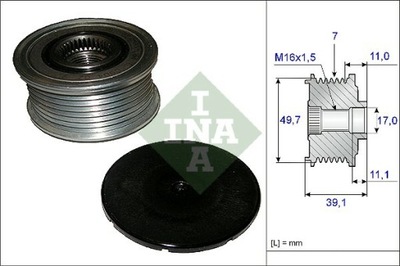 EMBRAGUE GENERADOR INA 535 0084 10  