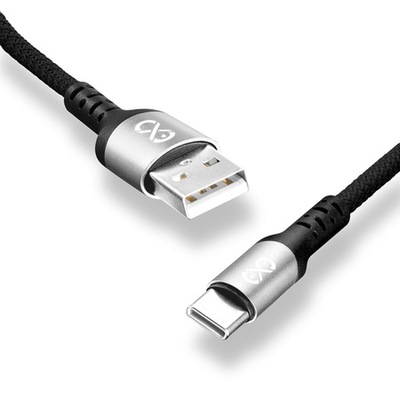 eXc BRAID szybki kabel do ładowania USB - USB-C czarny