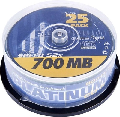 Płyta CD Platinium CD-R 700 MB 25 szt.