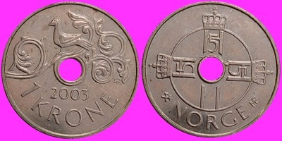 Norwegia 1 korona 2003 / 1452
