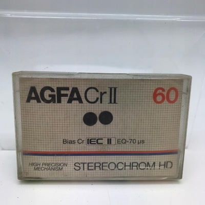 Kaseta - Kaseta magnetofonowa AGFA Cr II-S 60