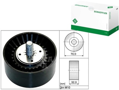 Ina532 0735 10 ролик ремінь багаторучний. opel 2,0d фото №1