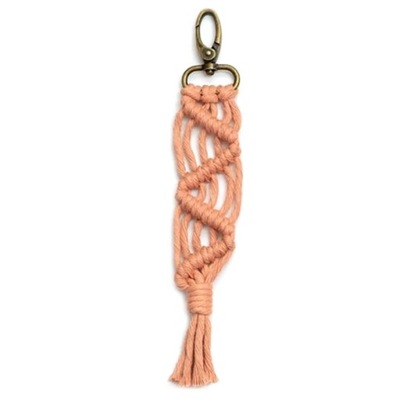 MINI MACRAME KEYCHAINS BOHO MACRAME BAG CHARMS HANDCRAFTED ACCESSORY PARA  