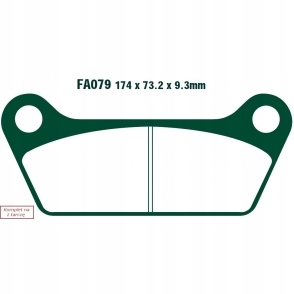 КОЛОДКИ ТОРМОЗНЫЕ EBC FA079