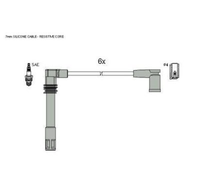 Starline дроти запалювання zk 9942 фото №1