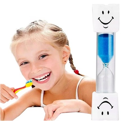 KLEPSYDRA TIMER DO MYCIA ZĘBÓW TIMER CZASOMIERZ DLA DZIECI 3 MINUTY ZEGAREK