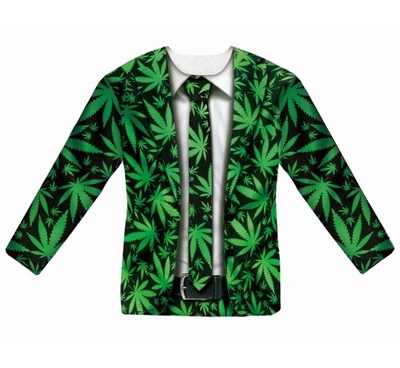 T-Shirt z nadrukiem Marihuana Cannabis Zioło r. L