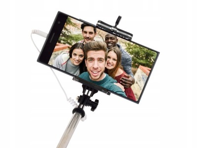 Uchwyt/kijek selfie/selfie stick monopod z kablem