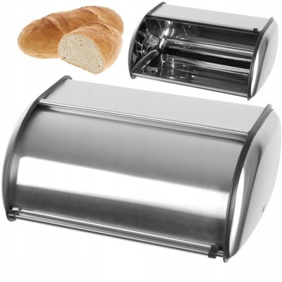 CHLEBAK DUŻY POJEMNIK NA PIECZYWO CHLEB METALOWY 36cm