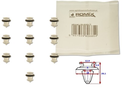 Toyota corolla e18 13- клипса штифт обшивка дверей дверь фото №1