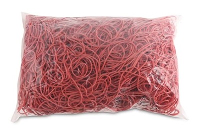 Gumki recepturki office products, średnica 80mm, 1,5x1,5mm, 1000g
