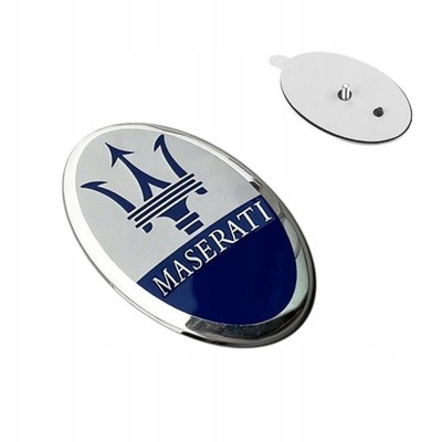 3D EMBLEMA LOGOTIPO AL MASCE MASERATI-NIEBIESKI  