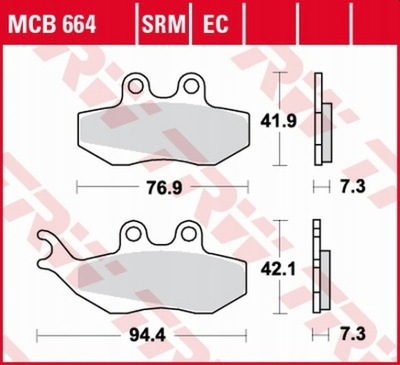 TRINKELĖS STABDŽIŲ TRW MCB664 