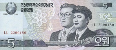 Korea Północna - 5 Won - 2002 - P58 - St.1