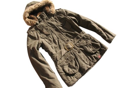 341*NHN BY SPORT__KURTKA PARKA 42__KHAKI