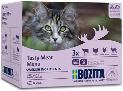 Bozita Cat Multibox z mięsem sos - saszetki 12x85g
