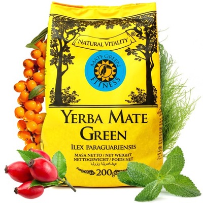 Yerba Mate Green FITNESS - 200g despalada 0,2 kg