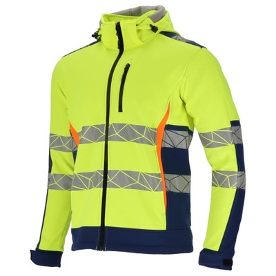 LAHTI PRO CHAQUETA EN FUNCIONAMIENTO SOFTSHELL ADVERTENCIA YELLOW/BLUE L4094406  