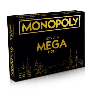 Gra planszowa Winning Moves Monopoly MEGA Gold (E)