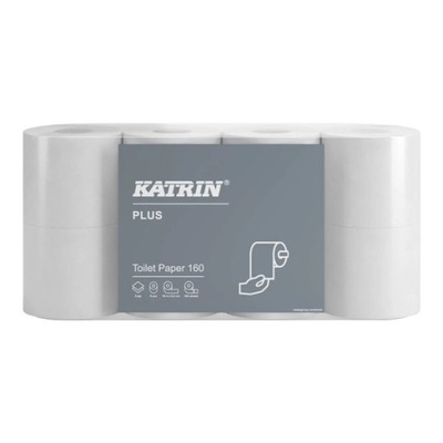 Papier toaletowy KATRIN 112966 160/2W 8 szt. biały