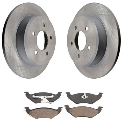 Тормозные диски тормозные колодки задняя chrysler voyager iv 2.4 2.5 3.3 фото №1