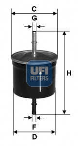 ФІЛЬТР ПАЛИВА UFI (OEM QUALITY) MAZDA/FORD EXPLORER