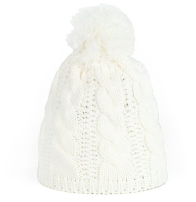 SALE-% ocieplona CZAPKA zimowa pompon cz13128-1