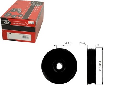 Ролик напрямна ремінь chevrolet aveo / kalos blaz фото №1