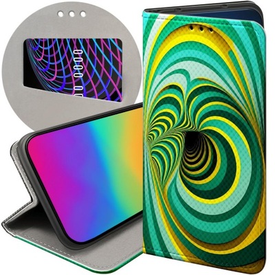 ETUI Z KLAPKĄ DO HUAWEI MATE 10 LITE WZORY ILUZJA OPTYCZNA ZŁUDZENIE CASE