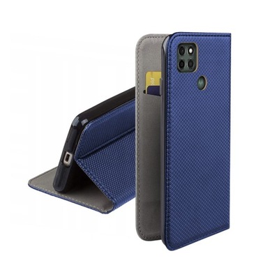 ETUI Z KLAPKĄ DO MOTOROLA MOTO G9 POWER NIEBIESKI