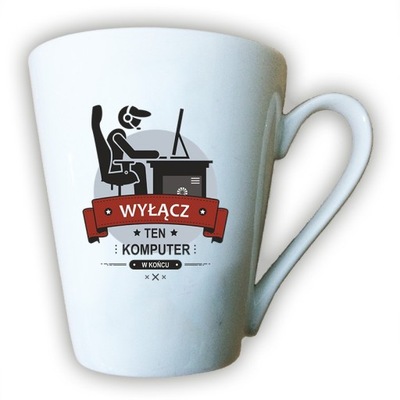 kubek latte wyłącz ten komputer w końcu