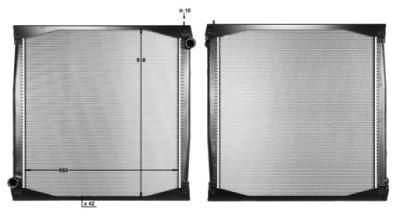 Радиатор воды комплектная scania 4 1327249 фото №1