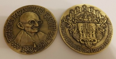 M. GANDHI MEDAL GERMANY 1869-1948 /1-0152