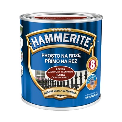 DULUX HAMMERITE CZERWONY TLENK.POLYSK 0,7 L