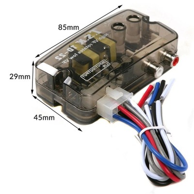 12V Auto Car Audio Converter RCA Stereo High To Lo