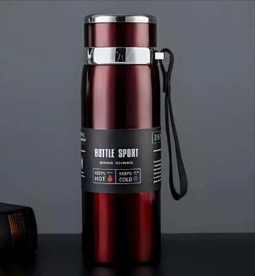 Termos 1 Litrowy| Stal Nierdzewna| Bordowy| AS